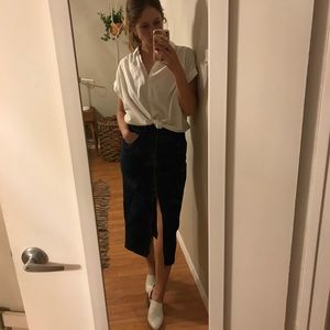 Madewell denim skirt